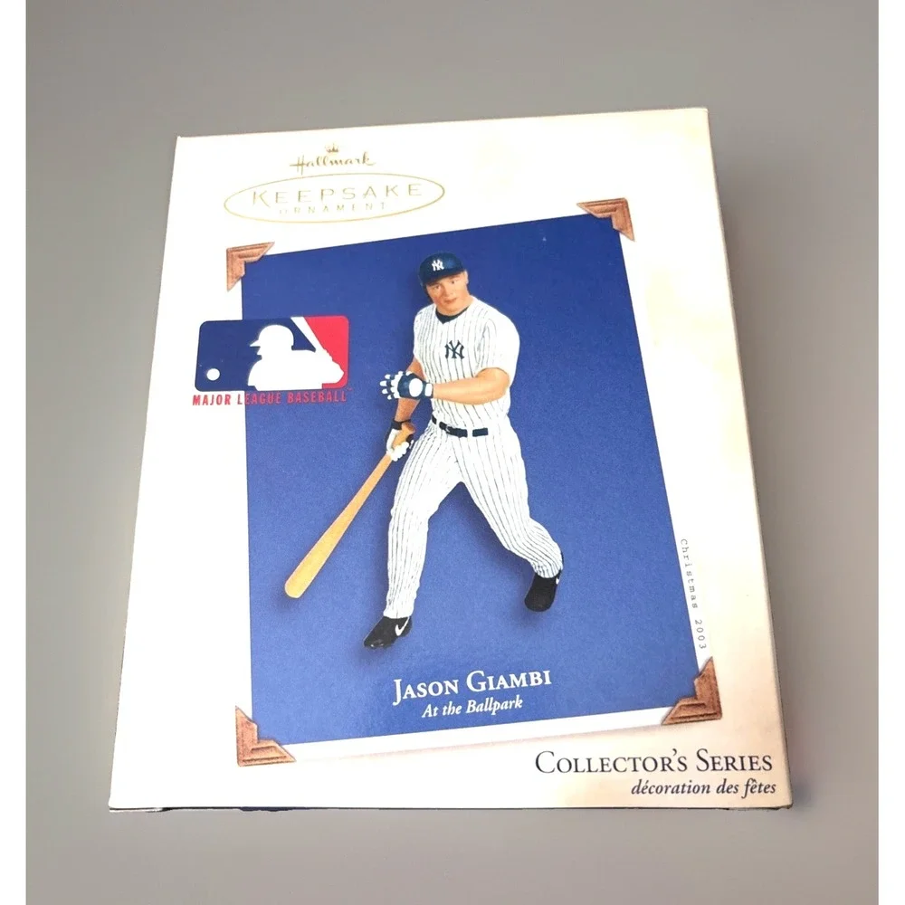 Jason Giambi Yankees 2003 Hallmark Keepsake ornament NIB